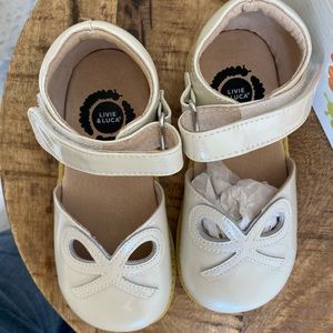 Livie & Luca smooth leather bow Mary Janes.